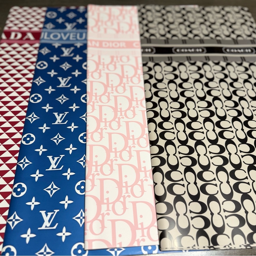 20 Sheets Luxury Wrapping Paper Set - 5 Sheets Each Design - Premium Gift Packg